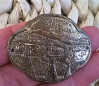 Turistický štítek na hůl - Špindlerův Mlýn Lanovka Krkonoše (MB782)