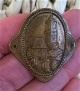 Turistický štítek na hůl - Hrad Zvíkov (MB784)