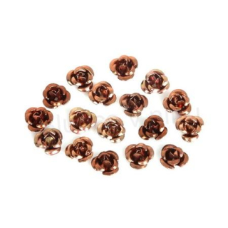 Hliníkové růžičky hnědé 12 mm (AC41)