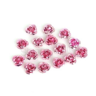 Hliníkové růžičky starorůžové 12 mm (AC42)