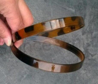 Čelenka klasická acetátová barevná hnědá (H344)