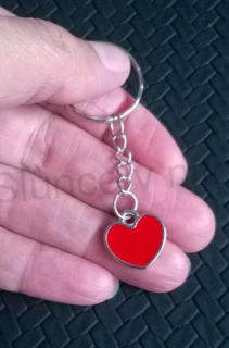 Klíčenka, přívěšek na klíče znak Česká Republika Srdce, Srdce Evropy (H350)