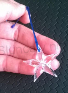 Závěsná ozdoba hvězda, hvězdička 5 kusů (V51)