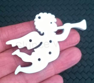 Dřevěný výřez – ozdoba Anděl, andílek (V58)