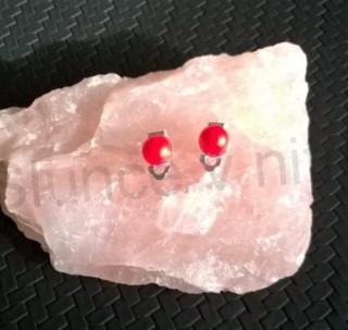 Náušnice klipsy s perleťovou perlou (BB704)