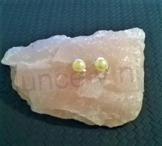 Náušnice klipsy s perleťovou perlou (BB709)