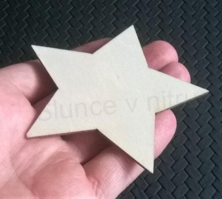 Dřevěné výřezy - ozdoba hvězda (V64)