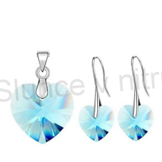 Souprava šperků se Swarovski element srdce, srdíčko (BS50)