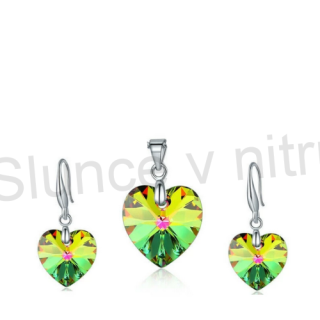 Souprava šperků se Swarovski element srdce, srdíčko (BS97)