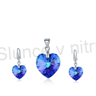 Souprava šperků se Swarovski element srdce, srdíčko (BS105)