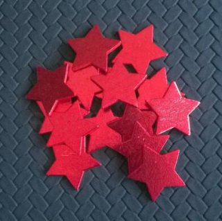 Dřevěné výřezy - hvězdička 3 kusy v baleníl (V84)