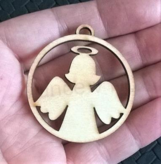 Dřevěné výřezy - Přívěšek veselé vánoce (V88)