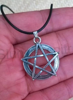 Náhrdelník s přívěškem pentagram, talisman (BD67)