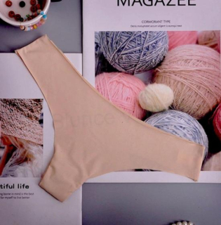 Dámské sexy kalhotky G-tring tanga velikost XL oranžová světlá (K172)