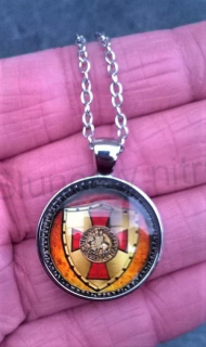 Náhrdelník s přívěškem templářský kříž (BD589)