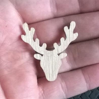 Dřevěné výřezy - vánoční ozdoby jelen (V99)