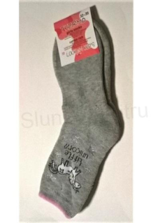 Dívčí teplé bavlněné Thermo ponožky velikost 32 - 35 šedé (W160)
