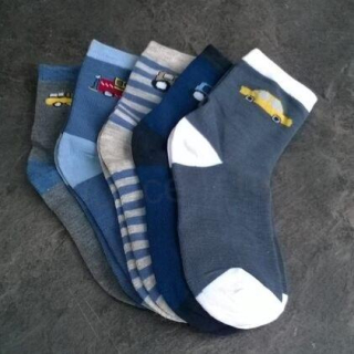 Chlapecké zdravotní ponožky s vysokým obsahem bavlny velikost 27 - 30 (W163)