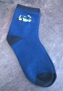 Chlapecké zdravotní ponožky s vysokým obsahem bavlny velikost 31 - 34 modro černé (W164)