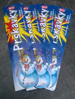 Vánoční prskavky 10 kusů v balení (V123)