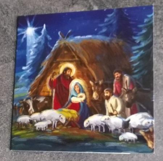 Vánoční jmenovky, kartičky na dárky 6 kusů v balení betlém (V125)