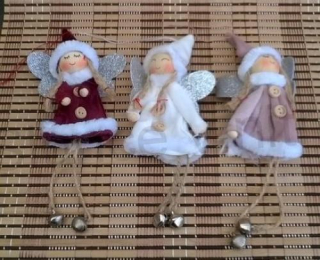 Závěsná dekorace, ozdoba Andílek, víla (H386)