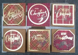 Vánoční jmenovky, kartičky na dárky a lepící čtvereček (V130)