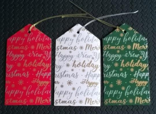 Vánoční jmenovky, visačky na dárky 11 x 6 cm (V134)