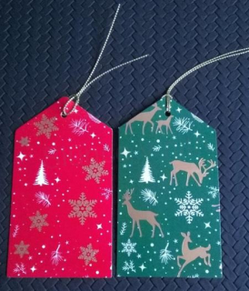 Vánoční jmenovky, visačky na dárky 11 x 6 cm (V135)