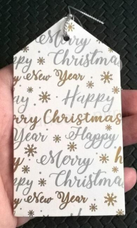 Vánoční jmenovky, visačky na dárky 11 x 6 cm (V136)