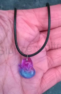 Náhrdelník Liška z Lampglas skla (BD601)