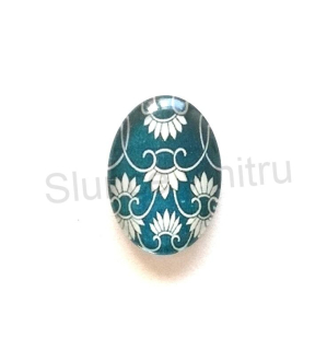 Kabošon ovál - sklo 25 x 18 mm (AD68)
