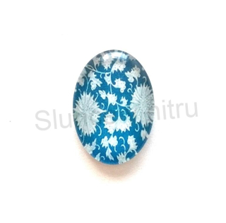Kabošon ovál - sklo 25x18 mm (AD70)
