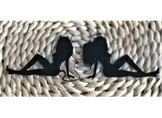 Samolepky na auto Dábel a Anděl (E682)