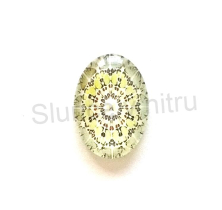 Kabošon ovál - sklo 25x18 mm (AD79)