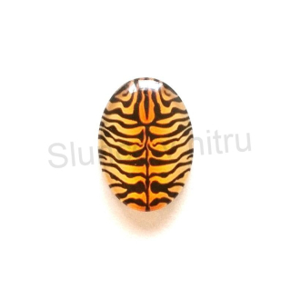 Kabošon ovál - sklo 25x18 mm (AD82)