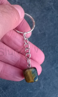 Přívěsek na klíče - minerální tygří oko (X1425)