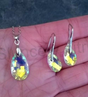 Souprava šperků se Swarovski elements kapka, slza (BS109)