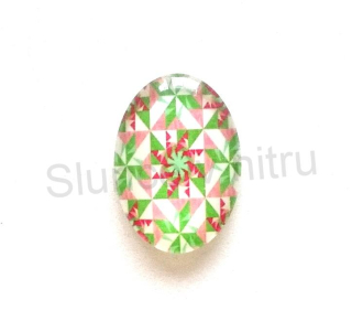 Kabošon ovál - sklo 25x18 mm (AD81)