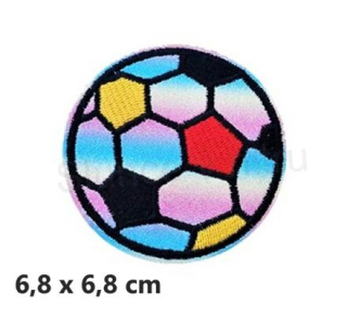 Nášivka balon, míč barevný lesklý (C638)