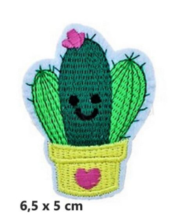 Nášivka kaktus, rostlina 6,5 x 5 cm (C314)