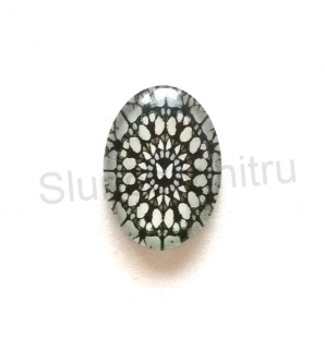 Kabošon ovál - sklo 25x18 mm (AD85)