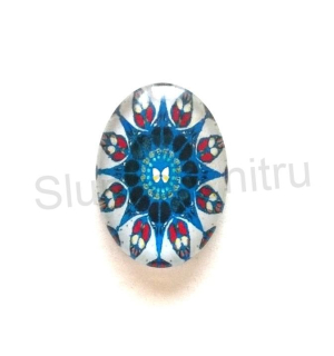 Kabošon ovál - sklo 25 x 18 mm (AD86)