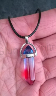 Náhrdelník přívěšek s duhovým křišťálem (X1465)