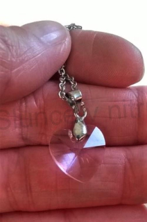 Náhrdelník s rakouským křišťálovým srdcem Swarovsk Elements (BD658)