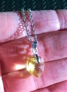 Náhrdelník s rakouským křišťálovým srdcem Swarovsk Elements (BD658)