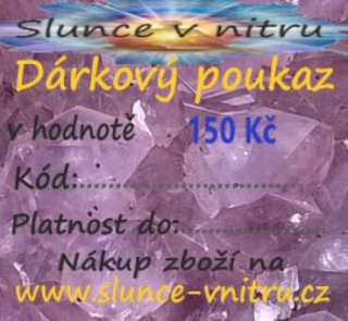 Dárkový poukaz 150 Kč (QT1)