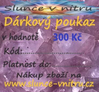 Dárkový poukaz 300 Kč (QT2)