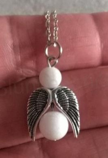 Minerální náhrdelník Anděl, andílek - Jadeit (X1489) 