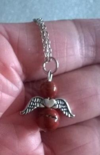 Minerální náhrdelník Anděl – jaspis hnědý (X1496)